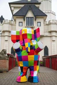 Pictures of Elmer the Patchwork Elephant at Gulliver's Land Milton Keynes